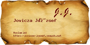 Jovicza József névjegykártya