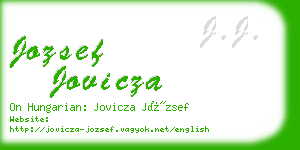 jozsef jovicza business card